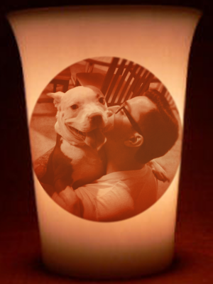 Mourninglight™ memorial candle photo guide photo